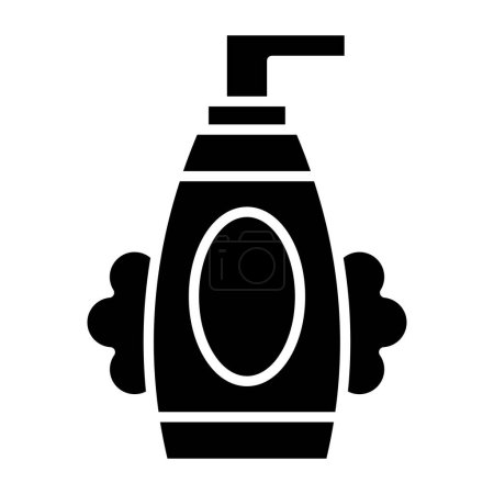 Illustration for Soap dispenser icon. outline illustration of sunscreen bottle vector icons for web - Royalty Free Image