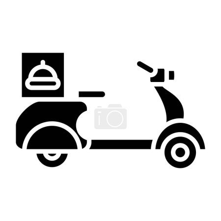Téléchargez les illustrations : Illustration vectorielle icône scooter - en licence libre de droit