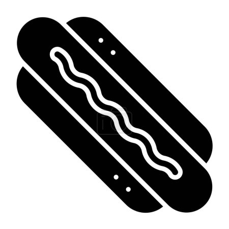 Téléchargez les illustrations : Hot Dog illustration vectorielle icône simple - en licence libre de droit