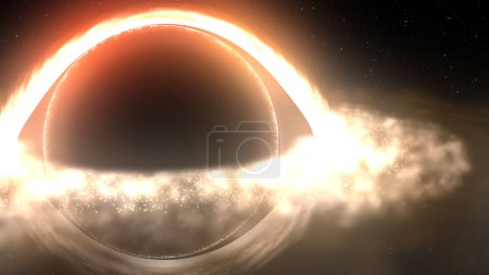 Photo for Blackhole or wormhole in space - Royalty Free Image