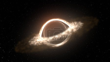 Photo for Blackhole or wormhole in space - Royalty Free Image