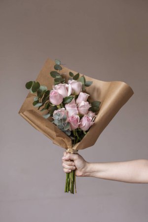 Photo for Bouquet of pink roses - Royalty Free Image