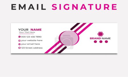Photo for Email footer template and Corporate Email Signature template - Royalty Free Image