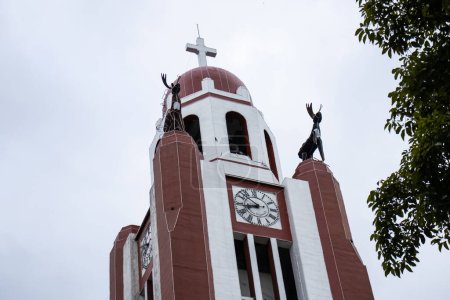 Church of Perpetual Help at the central square of the small town of Fresno in the department of Tolima in Colombia