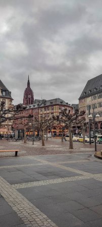Foto de Romerberg old and historic center of the city frankfurt am main in germany - Imagen libre de derechos