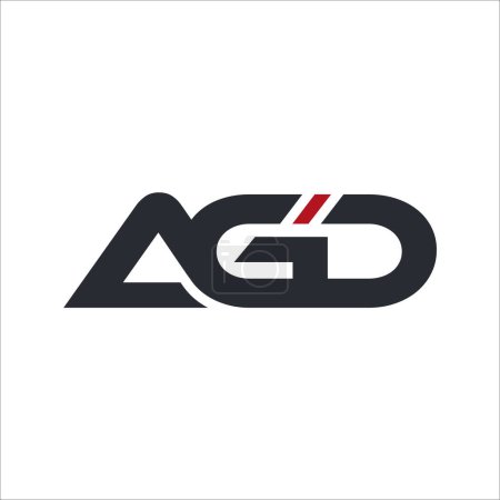 Foto de Alfabeto letra icono logo AGD o GD - Imagen libre de derechos