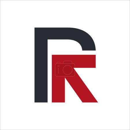 Foto de Letra R flecha Logo icono diseño monograma. Elemento plantilla de diseño gráfico vectorial - Imagen libre de derechos