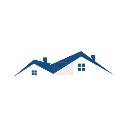 Téléchargez les illustrations : Immobilier logo conception vectoriel signe modèle - en licence libre de droit