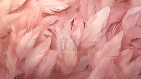 Abstract Pink Feathers in Full Frame Macro CloseUp