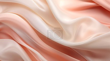 Abstract Silk Textured Background with Smooth Rippled Pattern