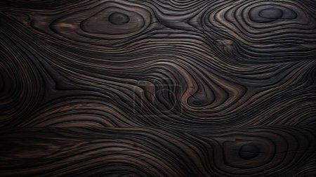 Closeup of brown textured wood grain flooring pattern