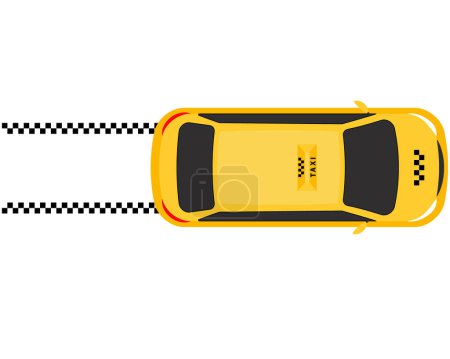 Foto de Taxi car top view vector design element. - Imagen libre de derechos