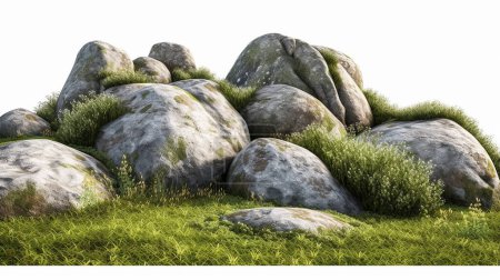 rocher de pierre dans les montagnes
