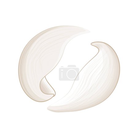 Illustration for Swallow's nest Cartoon Line Art Illustration Logo - Royalty Free Image