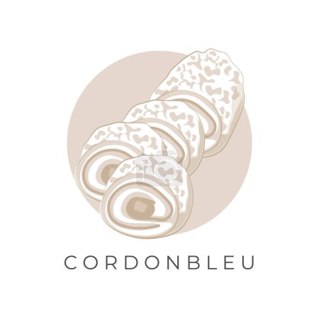 Vector Illustration Logo line art Cut Cordon Bleu