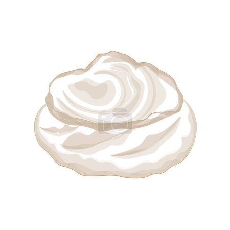 Vector Illustration logo line art Choux Cream Puff Cake