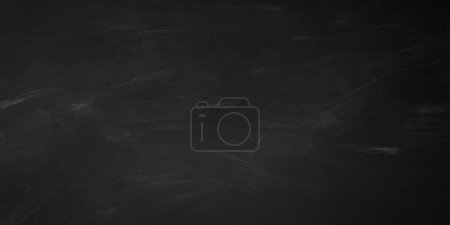 Chalk rubbed out school Black chalkboard texture background