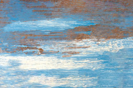 Foto de Wooden board texture in blue blank tone. Abstract background and texture for design. - Imagen libre de derechos
