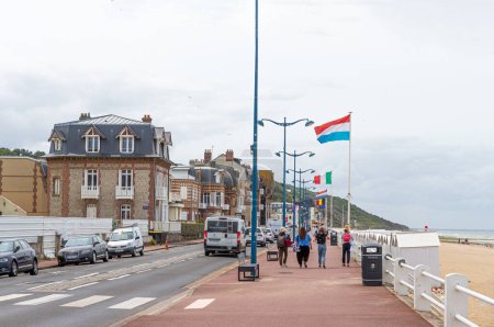 Téléchargez les photos : Villers-sur-Mer célèbres en Normandie, France, 08-06-202 - en image libre de droit