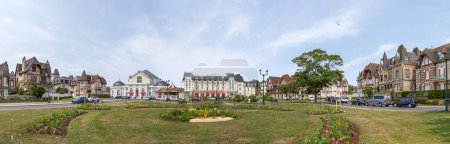 Photo for Panoramic view of the Casino and the Grand Hotel and the Casino Gardens in the foreground. - Royalty Free Image