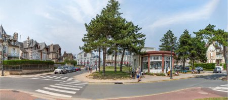 Photo for Pavillon Charles Bertrand in front of the Casino and Grand Hotel de Cabourg - Royalty Free Image