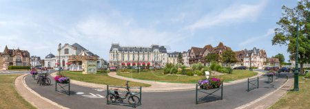 Photo for Panoramic view of the Casino and the Grand Hotel and the Casino Gardens in the foreground. - Royalty Free Image