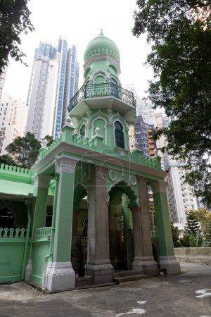Téléchargez les photos : 2023 27 février, Hong Kong.Jamia Mosquée est la plus ancienne mosquée de Hong Kong. - en image libre de droit