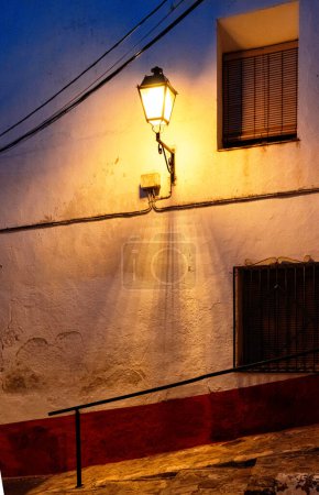Photo for Narrow ancient streets of the Spanish city in the evening - Royalty Free Image
