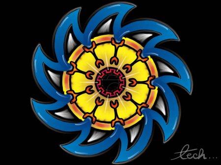 Photo for Mandala vector abstract illustration - Royalty Free Image