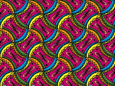 Foto de Ilustración vectorial colorido de patrón geométrico abstracto para uso múltiple por Metang Design - Imagen libre de derechos