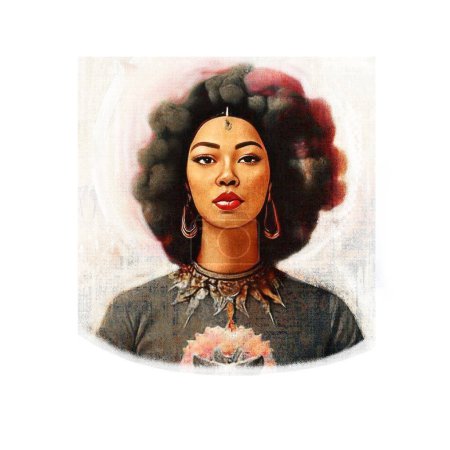 Photo for Portrait of beautiful african american woman - Royalty Free Image