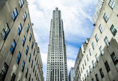 Photo for Buildings in New York with V shaped pattern - Royalty Free Image