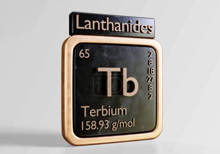 Photo for The chemical elements in the periodic table of the named terbium - Royalty Free Image