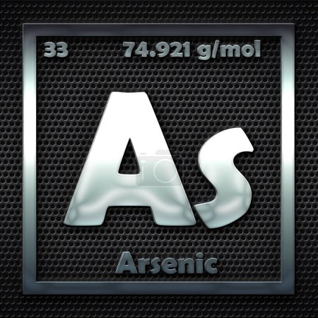 Téléchargez les photos : Les éléments chimiques dans le tableau périodique de l'arsenic nommé - en image libre de droit