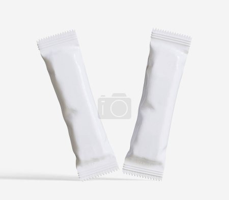 Stick pack rendu réaliste couleur blanche