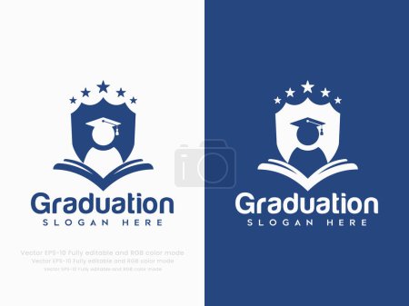 Illustration for Graduation or education Logo - Royalty Free Image