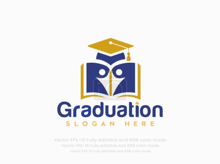 Illustration for Education Logo and Graduation logo - Royalty Free Image