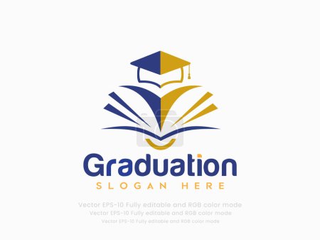 Ilustración de Education Logo and Graduation logo - Imagen libre de derechos