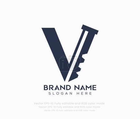 letter V key logo