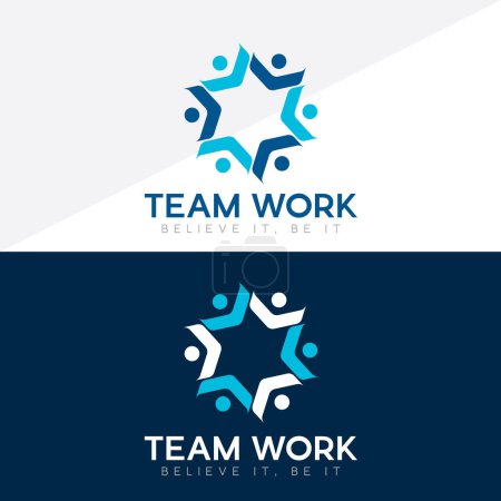 Freundschaft, Einheit People Care Logo, Creative People Logo, Teamwork, Connectivity Premium Logo Vorlage