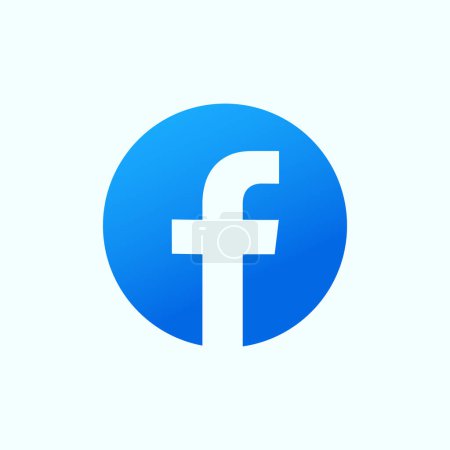 Illustration for Facebook logo. facebook icon , social media icons. social media and social network logos. - Royalty Free Image