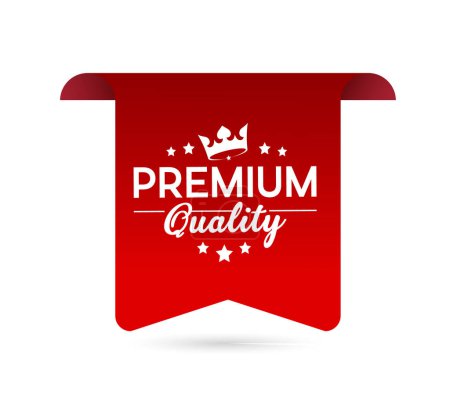 Ilustración de Etiqueta de insignia de calidad premium. - Imagen libre de derechos