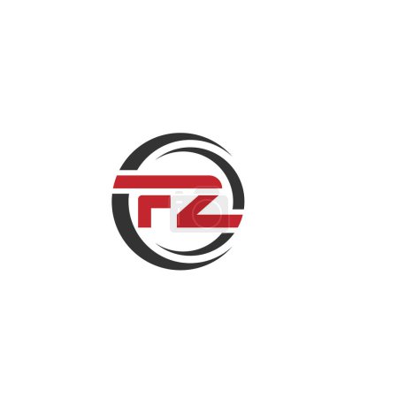 Foto de Logo inicial de FZ Letter Linked. Carta Creativa FZ Modern Business Logo Vector Template. Diseño inicial de la plantilla de logotipo FZ. - Imagen libre de derechos
