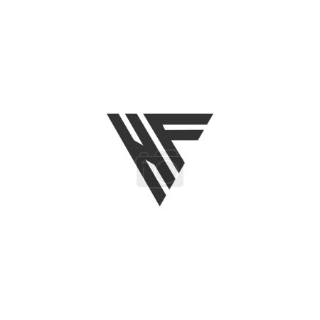 Foto de HF carta Tipo Logo Diseño vector Plantilla. Letra abstracta HF logo Diseño
. - Imagen libre de derechos