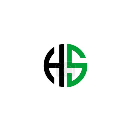 Foto de HS Logo Design Template Vector Graphic Branding Element. - Imagen libre de derechos