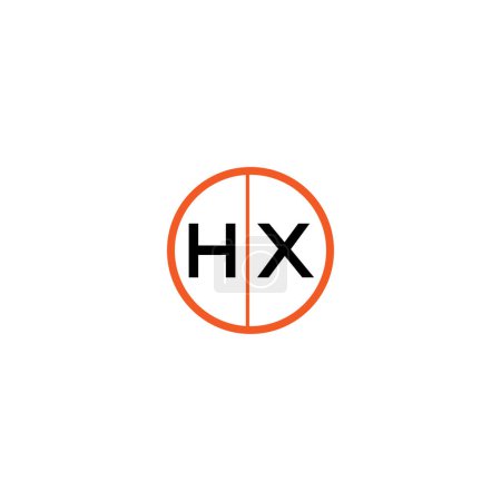 Foto de Logo HX para el branding de lujo. Diseño elegante y elegante para su empresa. - Imagen libre de derechos