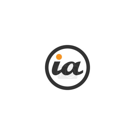 Foto de Carta IA Tipo Logo Diseño vector Plantilla. Letra abstracta IA logo Diseño. - Imagen libre de derechos