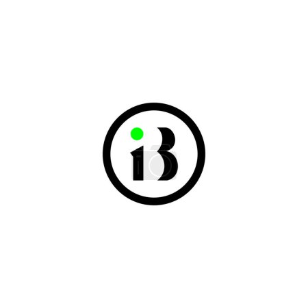 Foto de Carta IB Tipo Logo Diseño vector Plantilla. Letra abstracta Diseño del logotipo IB. - Imagen libre de derechos