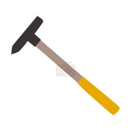 Illustration for Isolated hammer construction tool icon. ideal for the design of web pages of sites for design and repair, printing textile branded products - Royalty Free Image