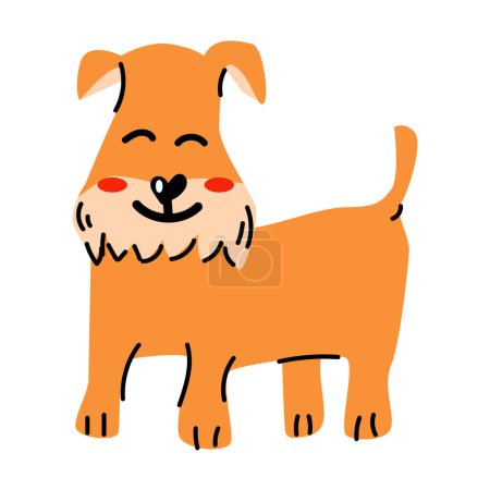 Ilustración de Scottie Dog terrier - ilustración vectorial aislado - Imagen libre de derechos